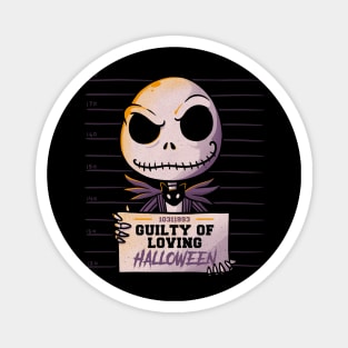 Guilty Jack Cute Skellington MugShot Magnet